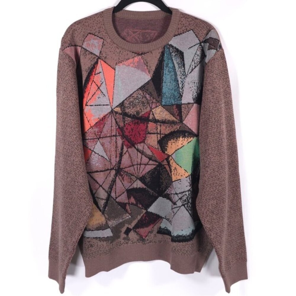 ST. CROIX Luxury COLLECTORS Crew Neck Knit Pullover Sweater Craftsmanship LARGE‎